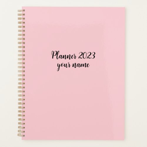 2023 pink monthly weekly  planner