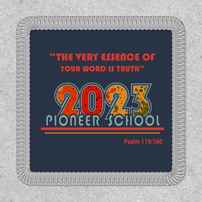 2023 Pioneer School Patch (Front)