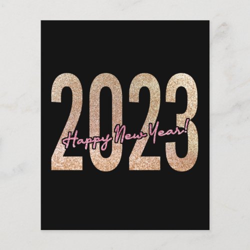 2023 premium design with glittery texture flyer