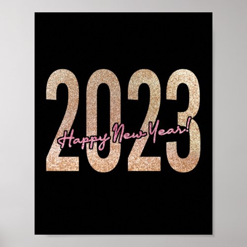 2023 premium design with glittery texture poster