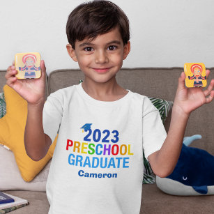 2023 Preschool Graduation Custom Graduate Kids T-Shirt