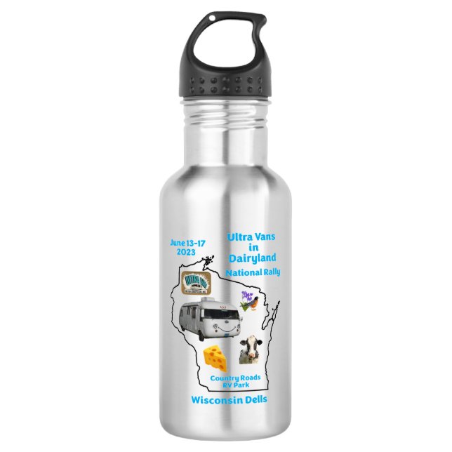 2023 Rally Thermal Mug Stainless Steel Water Bottl Bottle (Front)