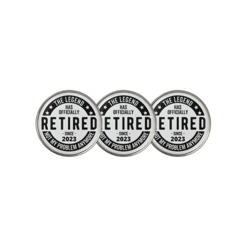 2023 retired vintage 2023 retired is 2023 retir golf ball marker