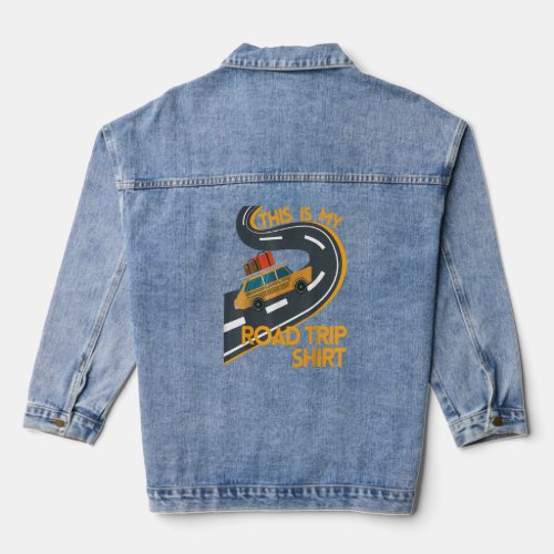 2023  Reunion Family Road Trip This Is My Road Tri Denim Jacket