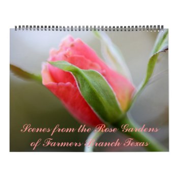 2023 Rose Garden Calendar by giftsbygenius at Zazzle