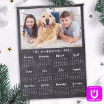 2023 Rustic Chalkboard Personalized Photo Calendar<br><div class="desc">2023 Photo Calendar Cards - Send New Year Greetings or include in your Christmas cards, these 5x7 photo calendar cards are perfect as Christmas and New Year cards to family and friends. Perfect to highlight or circle special family dates, anniversaries, birthdays, and reunions. Personalize these full year photo calendar cards...</div>