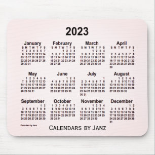 2023 Sangria Smoke Calendar by Janz Mouse Pad