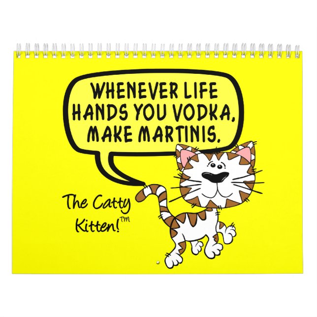 2023 Sarcastic Kitten Humor Calendar (Cover)