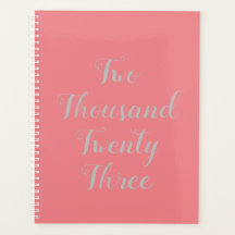 2023 Script Planner Peach Pink
