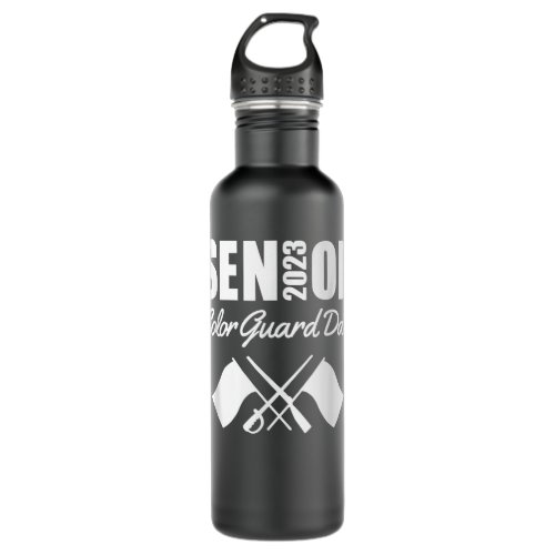 2023 Senior Color Guard Dad Flag Marching Band Par Stainless Steel Water Bottle