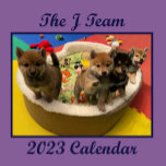 2023 Shiba PuppyCam Wall Calendar<br><div class="desc">In our 2023 calendar you'll get to experience the never-seen-before photos of our J-Team litter throughout the year! Each month is filled with overflowing cuteness that just keeps getting better as the year goes on.</div>