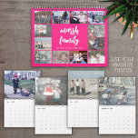 2023 Simple Modern Custom Photo - 13 Pictures  Calendar<br><div class="desc">Hot Pink --- Simple Modern Custom Photo - Trendy Script for Front Cover ----- Add your favorite horizontal photos to make a modern photography calendar. Each month includes room for a full photo. There is also a space on the front and the back of the calendar to customize with more...</div>