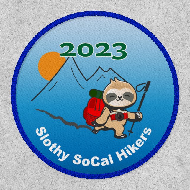 2023 Slothy SoCal Hikers patch (Front)
