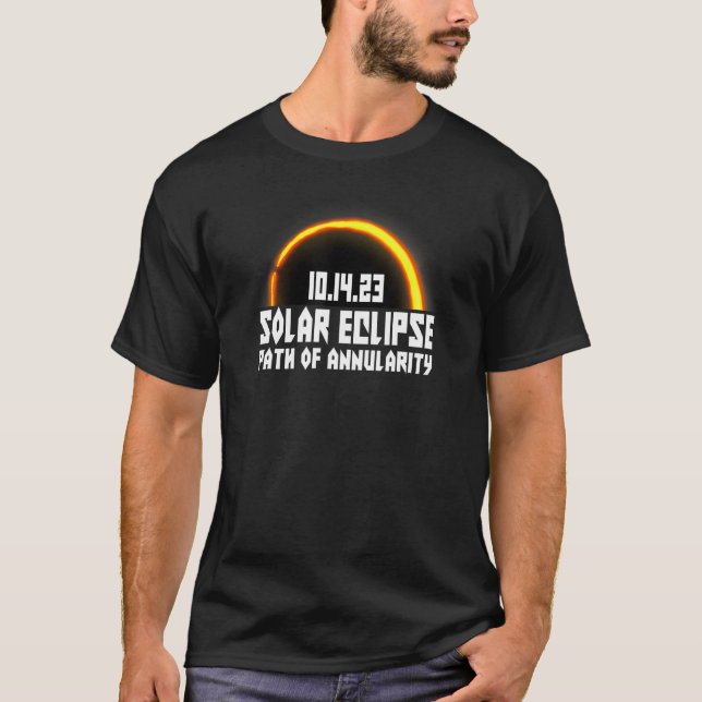 2023 Solar Eclipse Annular - Path of Annularity T-Shirt (Front)