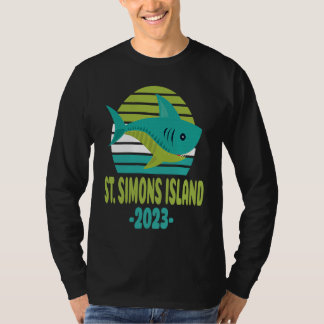 2023 St Simons Island Georgia Shark T-Shirt