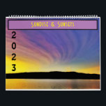 2023 Sunrise & Sunsets Calendar | Idaho<br><div class="desc">Take a moment and marvel at the beauty of nature around you! The vibrant blues, turquoise, fiery reds, purples and oranges of these gorgeous sunsets are bound to make any day better! The 2023 12-month wall calendar includes thirteen dazzling color images combined with monthly calendar grids with plenty pf room...</div>