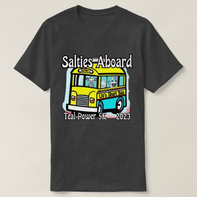 2023 Teal Power Liv's Bus T-Shirt (Design Front)
