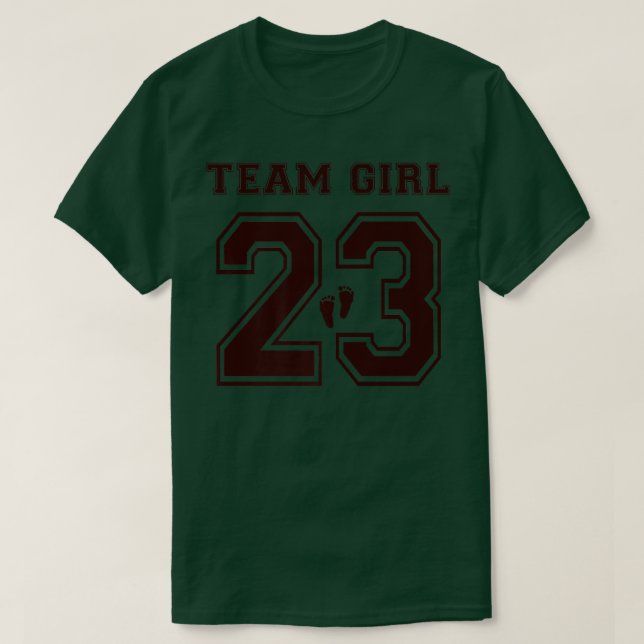 2023 Team Girl Gender Reveal Girl Baby Shower Adop T-Shirt (Design Front)