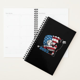 2023 USA American Flag Baseball Glove Planner