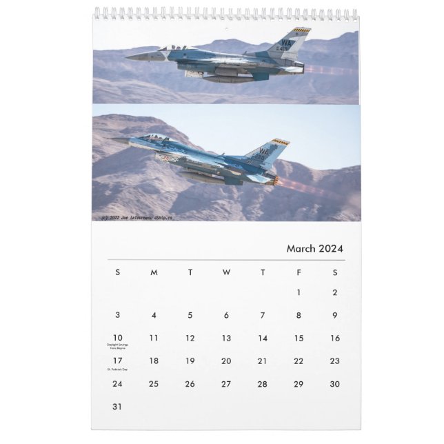 Calendrier USAF 2023