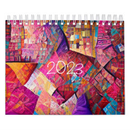 2023 Waiola Quilting Two Page SmallCalendar, White Calendar