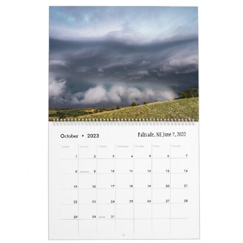 2023 Weather Calendar by Marcus Hustedde