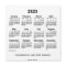 2023 White Calendar by Janz 5x5 Magnet