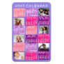 2023 Year Monthly Calendar Cute Mod Photo Collage Magnet