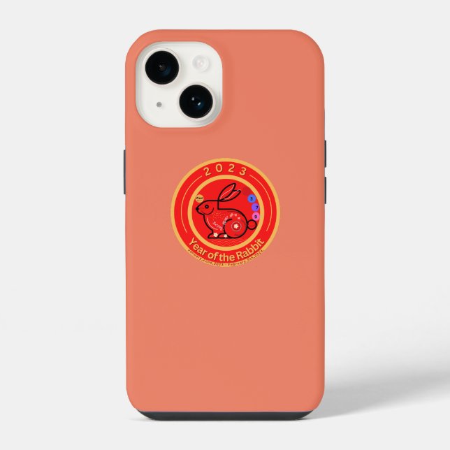 2023 Year Of Rabbit Design Iphone Case (Back)
