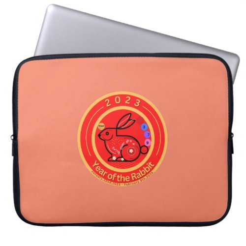 2023 Year of Rabbit design       Laptop Sleeve