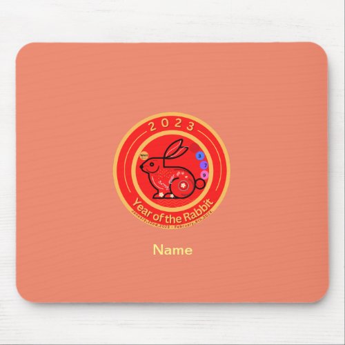 2023 Year of Rabbit design         Mouse Pad