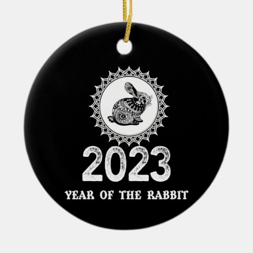 2023 Year of the Rabbit Chinese New Year  Ceramic Ornament
