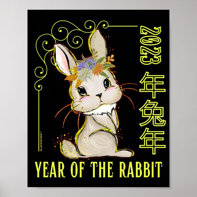 2023 YEAR OF THE RABBIT chinese new year gift idea Poster (Front)