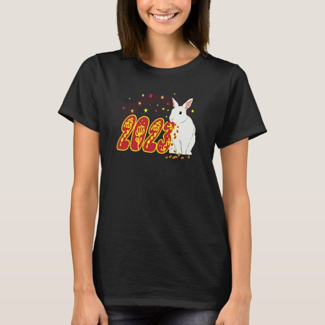 2023 Year of the Rabbit Chinese New Year Rabbit T-Shirt (Front)