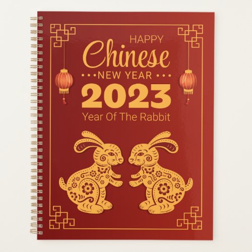 2023 Year Of The Rabbit Happy Chinese New Year Planner
