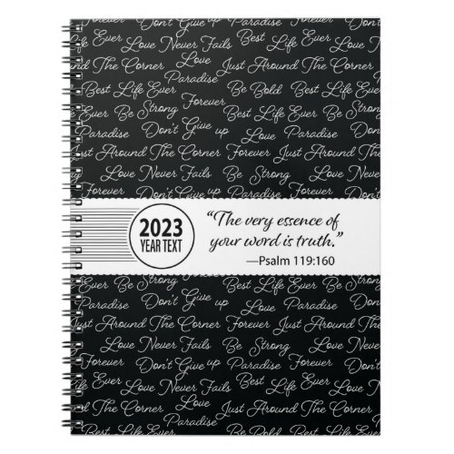 2023 Year Text Notebook