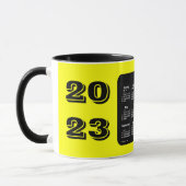 2023 Yellow Calendar by Janz Mug (Left)