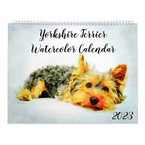 2023 Yorkshire Terrier Dog Lover Owner Yorkie Mama Calendar