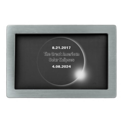 2024  2017 Double Dated Solar Eclipse Belt Buckle