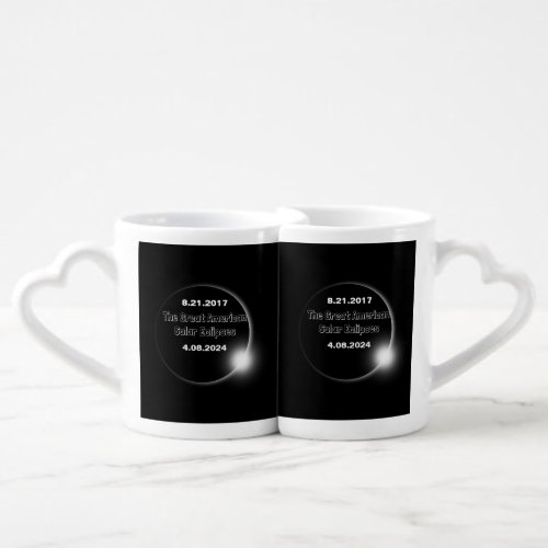2024  2017 Double Dated Solar Eclipse Coffee Mug Set