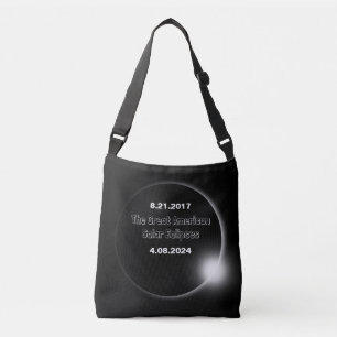 2024 & 2017 Double Dated Solar Eclipse Crossbody Bag