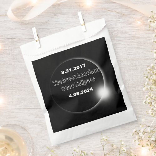 2024  2017 Double Dated Solar Eclipse Favor Bag