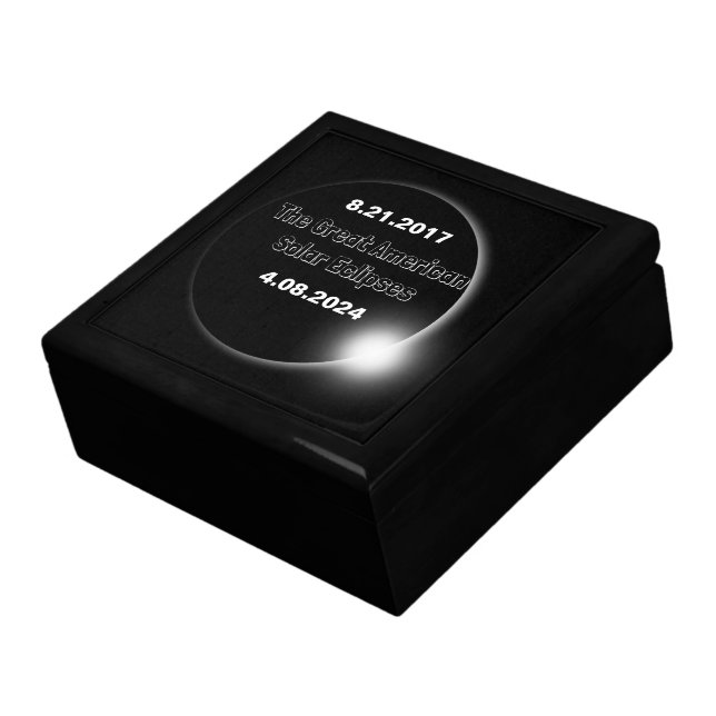 2024 & 2017 Double Dated Solar Eclipse Gift Box (Side)