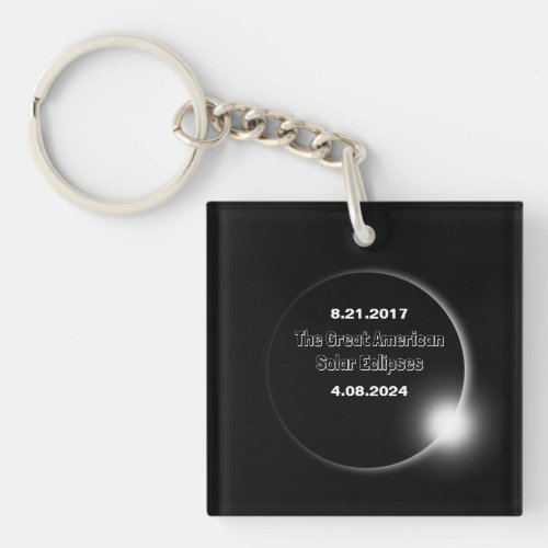 2024  2017 Double Dated Solar Eclipse Keychain