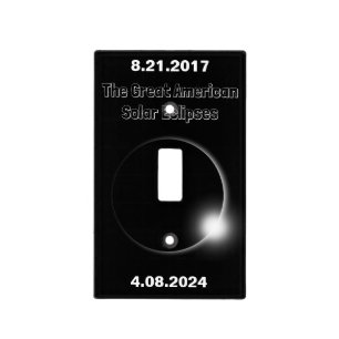2024 & 2017 Double Dated Solar Eclipse Light Switch Cover