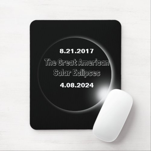 2024  2017 Double Dated Solar Eclipse Mouse Pad