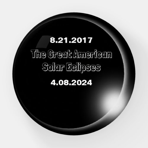 2024  2017 Double Dated Solar Eclipse Paperweight