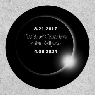 2024 & 2017 Double Dated Solar Eclipse Patch