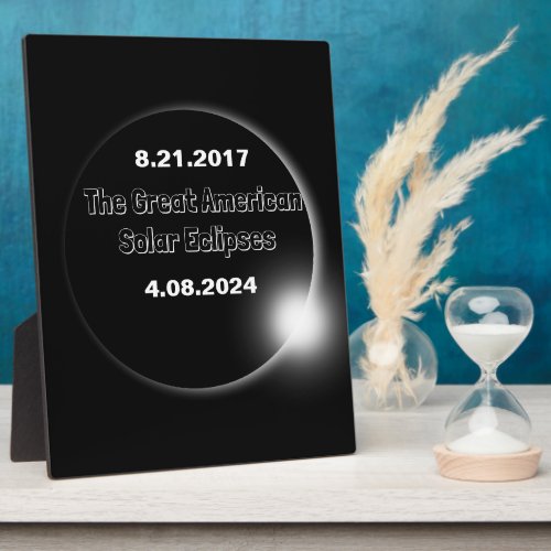 2024  2017 Double Dated Solar Eclipse Plaque