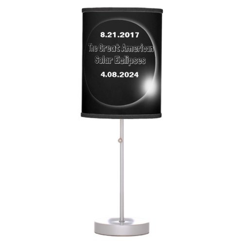 2024  2017 Double Dated Solar Eclipse Table Lamp